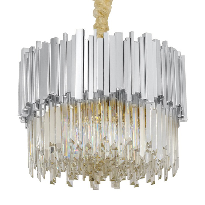 Круглая люстра Luxxu Modern Cascade Chandelier Silver Metal Glass 40 Прозрачное Стекло Серебряный Круглая люстра Luxxu Modern Cascade Chandelier Silver Metal Glass 40 Прозрачное Стекло Серебряный во Владивостоке | Loft Concept