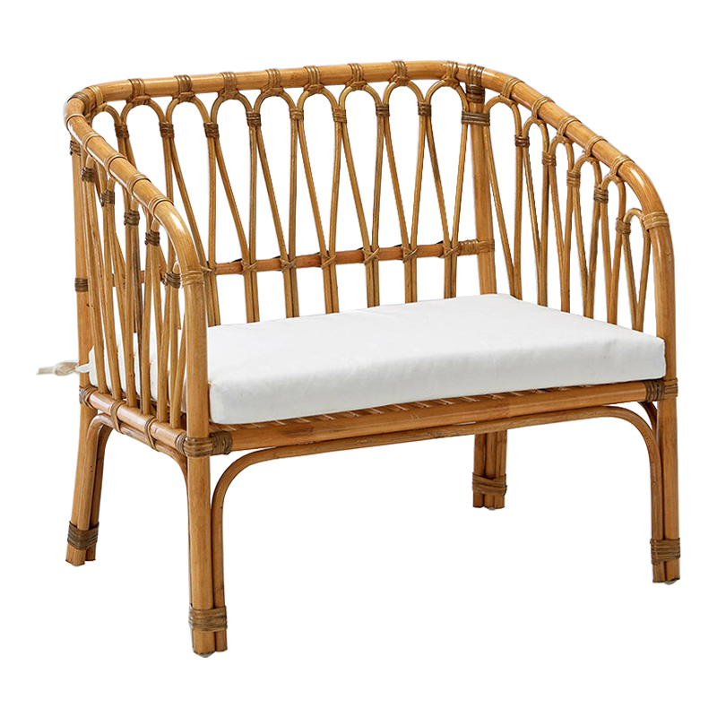 Диван детский из ротанга Wicker Baby Sofa Бежевый Диван детский из ротанга Wicker Baby Sofa Бежевый во Владивостоке | Loft Concept