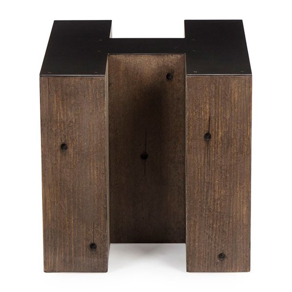 Столик Wooden Alphabet H Side Table Графит Коричневый Столик Wooden Alphabet H Side Table Графит Коричневый во Владивостоке | Loft Concept