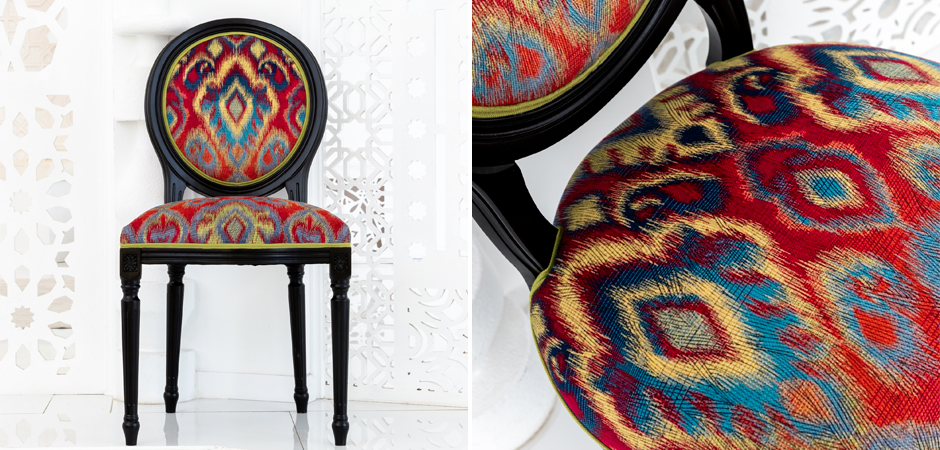 Стул Ikat Pattern Черный Стул Ikat Pattern Черный - Loft-Concept во Владивостоке
