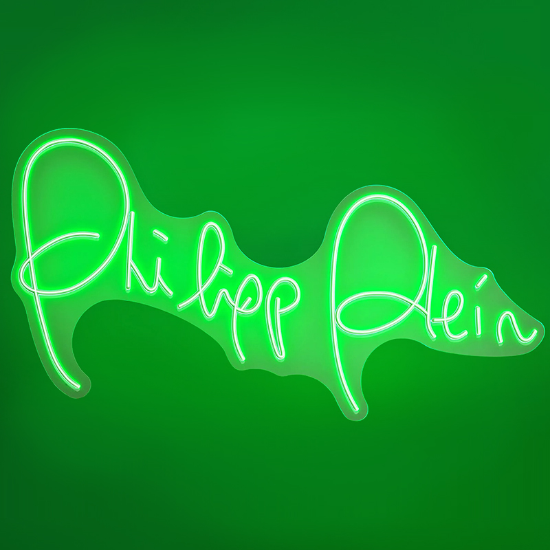 Неоновая настенная лампа Neon Philipp Plein Белый Зеленый Неоновая настенная лампа Neon Philipp Plein Белый Зеленый во Владивостоке | Loft Concept