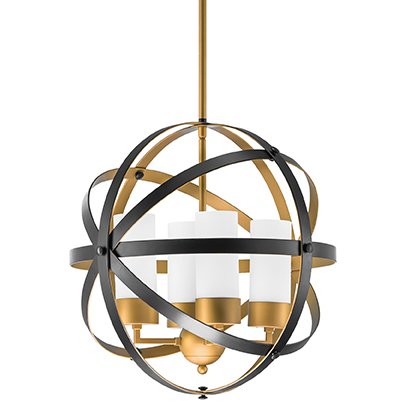 Люстра Olivier Frosted Gold Ball Черный Золотой Белый Люстра Olivier Frosted Gold Ball Черный Золотой Белый во Владивостоке | Loft Concept