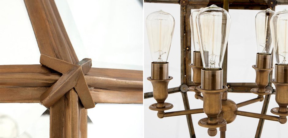 Люстра Lantern Owen Brass L - Loft-Concept во Владивостоке