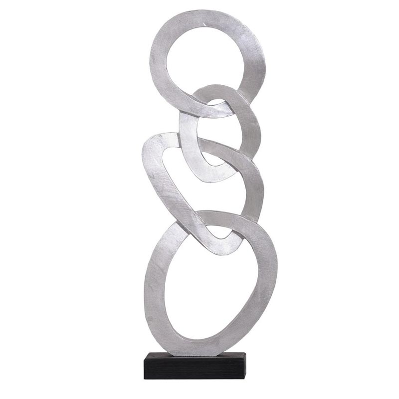 Статуэтка Anillos Statuette silver II Серебряный Черный Статуэтка Anillos Statuette silver II Серебряный Черный во Владивостоке | Loft Concept
