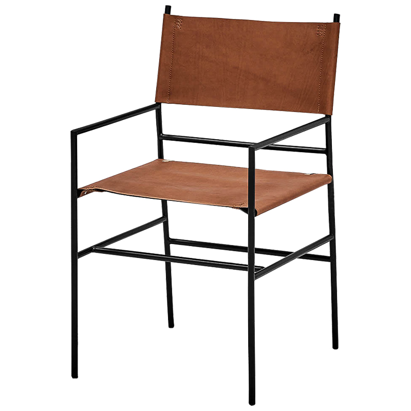 Стул Ultan Loft Stool Черный Коричневый Стул Ultan Loft Stool Черный Коричневый во Владивостоке | Loft Concept
