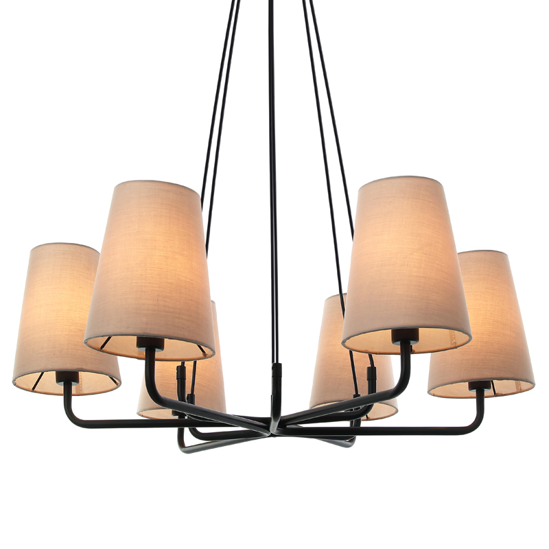 Люстра Orelin Chandelier Черный Бежевый Люстра Orelin Chandelier Черный Бежевый во Владивостоке | Loft Concept