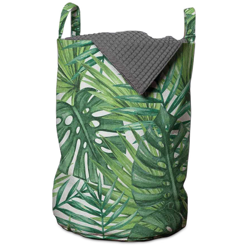 Корзина Tropical Leaves Basket Зеленый Белый Корзина Tropical Leaves Basket Зеленый Белый во Владивостоке | Loft Concept