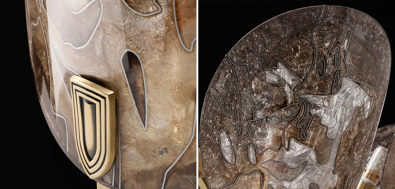 Люстра RIFFLE с узором по технике «Морозная роспись" 10 - фото