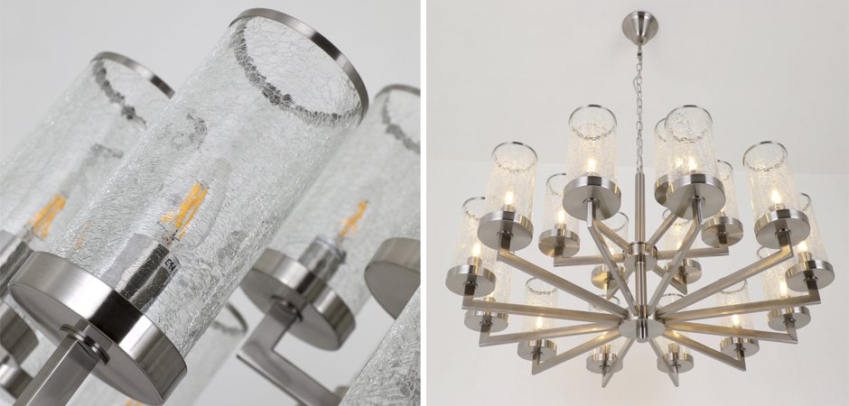 Люстра LIAISON TWO-TIER Chandelier 18 Silver Люстра LIAISON TWO-TIER Chandelier 18 Silver - Loft-Concept во Владивостоке