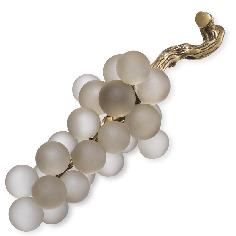 Аксессуар Eichholtz Object french grapes White Белое матовое стекло Винтажная латунь Аксессуар Eichholtz Object french grapes White Белое матовое стекло Винтажная латунь во Владивостоке | Loft Concept