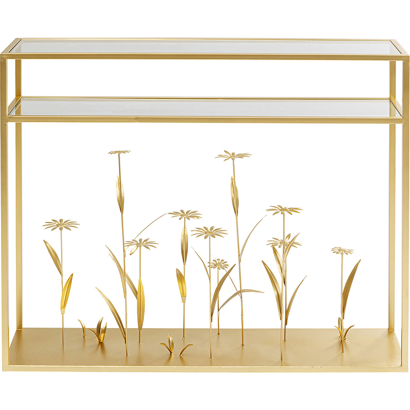 Консоль Golden Flowers Золотой Консоль Golden Flowers Золотой во Владивостоке | Loft Concept