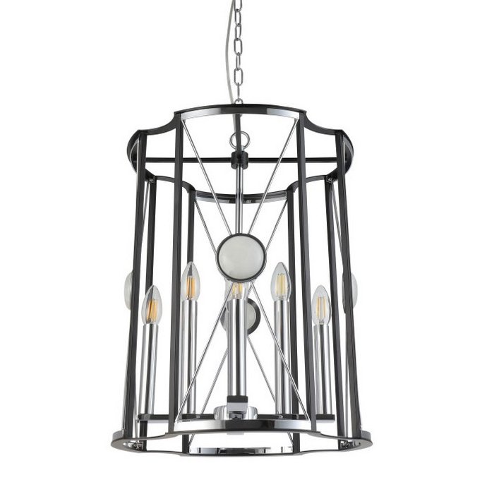 Люстра Candles Cell Chromium Хром Черный Люстра Candles Cell Chromium Хром Черный во Владивостоке | Loft Concept