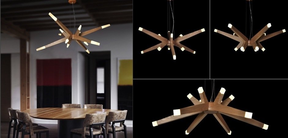 Люстра Wooden Glowworm Star Люстра Wooden Glowworm Star - Loft-Concept во Владивостоке
