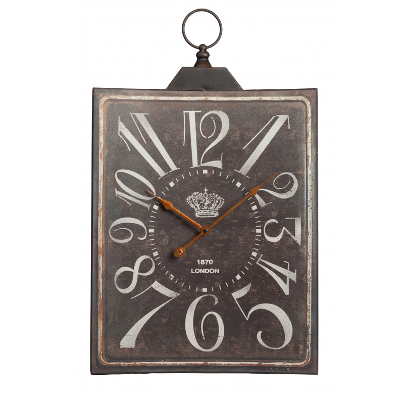 Часы Retro London 1870 Белый Коричневый винтаж Часы Retro London 1870 Белый Коричневый винтаж во Владивостоке | Loft Concept