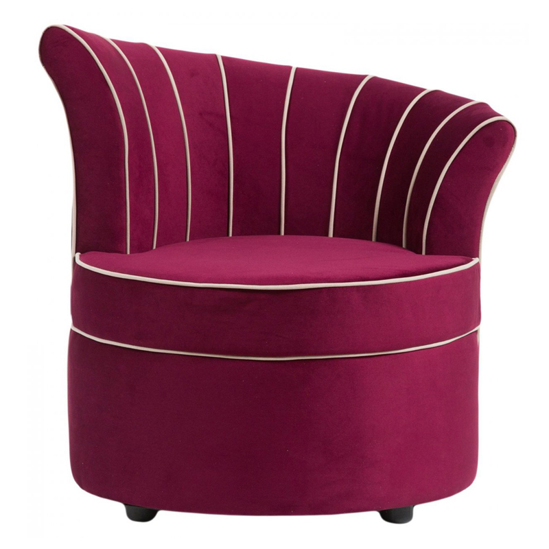 Кресло Curly Backrest Violet Лиловый Кресло Curly Backrest Violet Лиловый во Владивостоке | Loft Concept