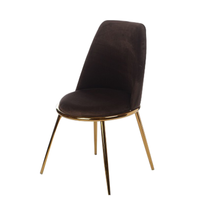 Стул Chairs Velvet Brown Коричневый Золотой Стул Chairs Velvet Brown Коричневый Золотой во Владивостоке | Loft Concept