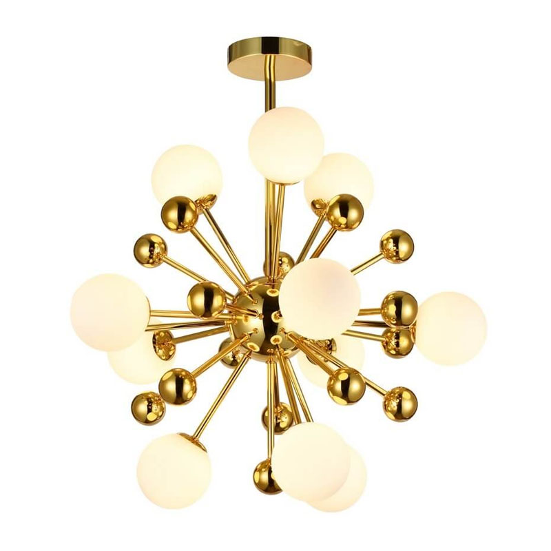 Люстра Magic Circus Sputnik Chandeliers 85 Белый Золотой во Владивостоке | Loft Concept 