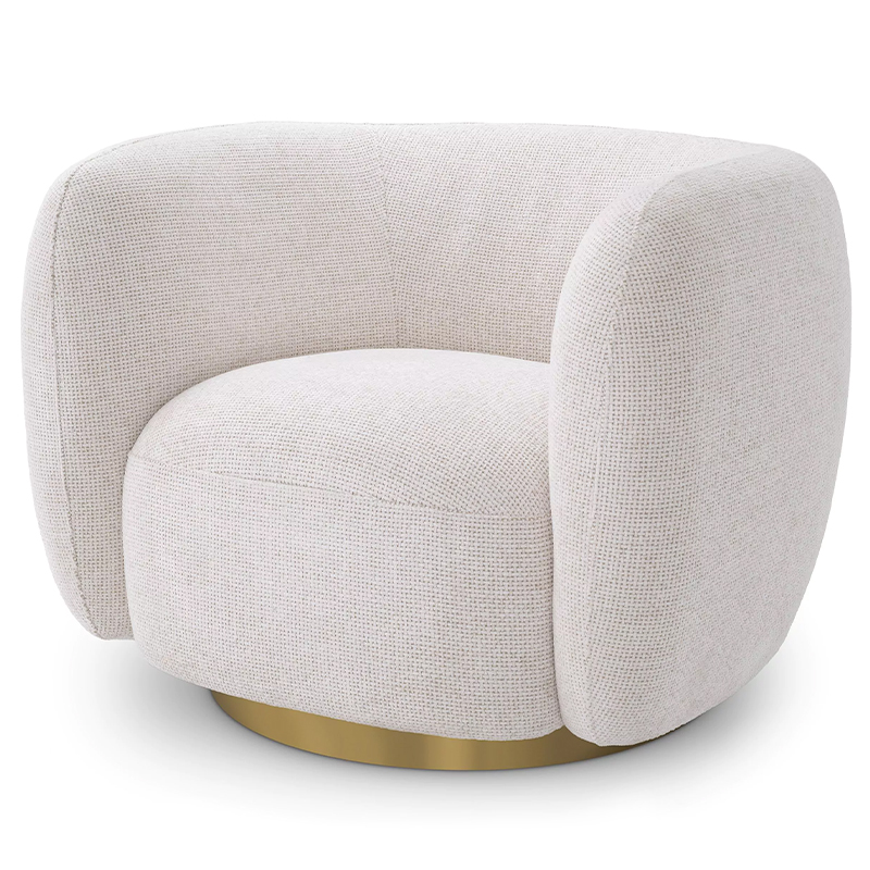 Кресло Eichholtz Swivel Chair Roxy Молочный Латунь Молочный Латунь Кресло Eichholtz Swivel Chair Roxy Молочный Латунь Молочный Латунь во Владивостоке | Loft Concept