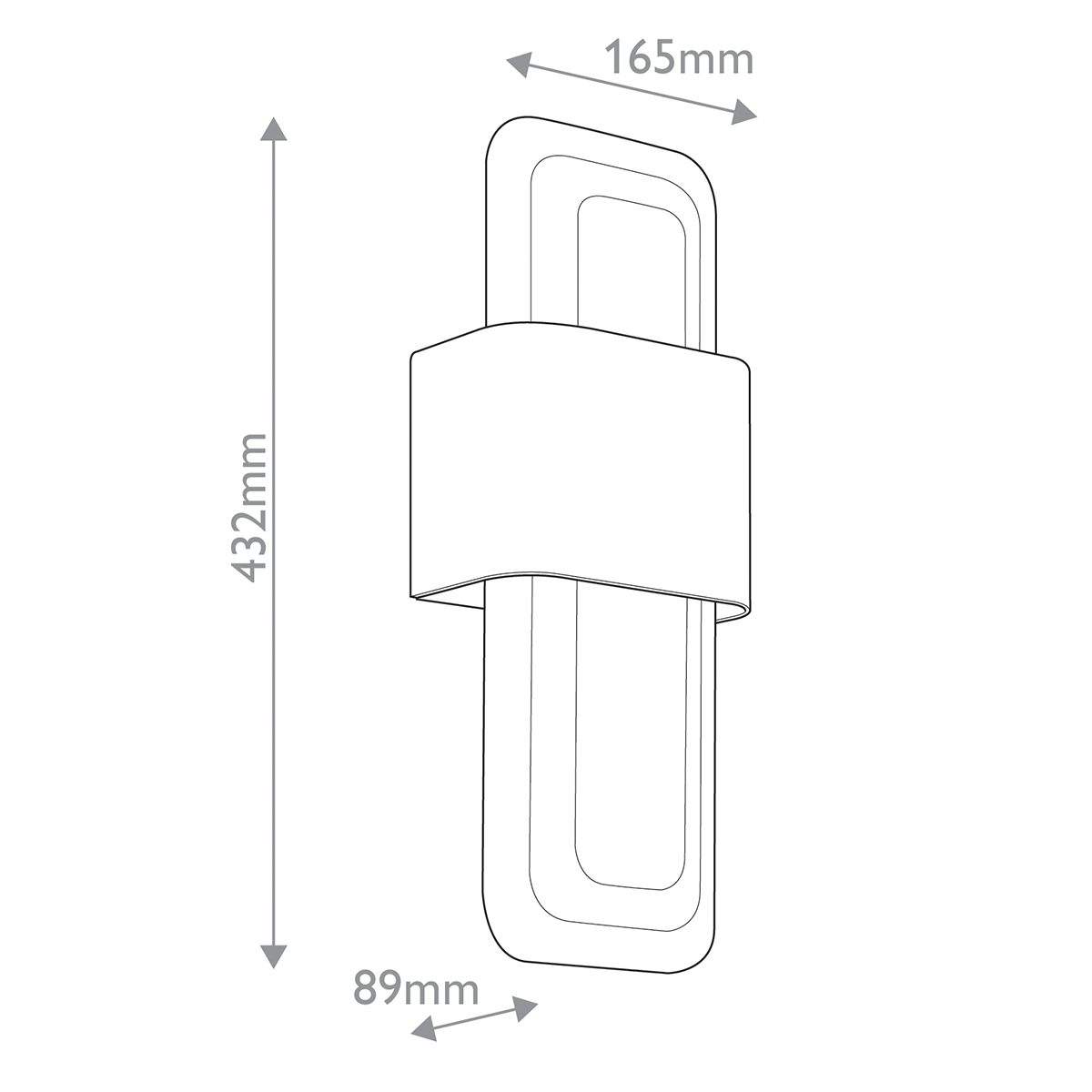 Бра с прямоугольным стеклянным плафоном Kichler во Владивостоке