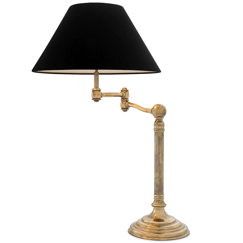 Настольная лампа Eichholtz Table Lamp Regis Латунь Винтажная латунь Черный Настольная лампа Eichholtz Table Lamp Regis Латунь Винтажная латунь Черный во Владивостоке | Loft Concept