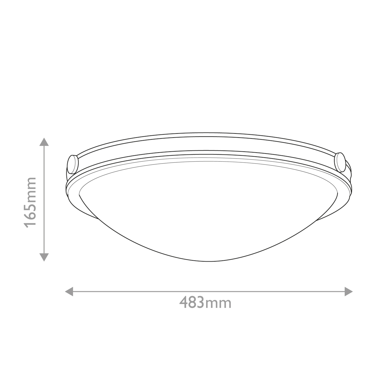 Потолочный светильник в форме неглубокой чаши с белым плафоном Hinkley во Владивостоке