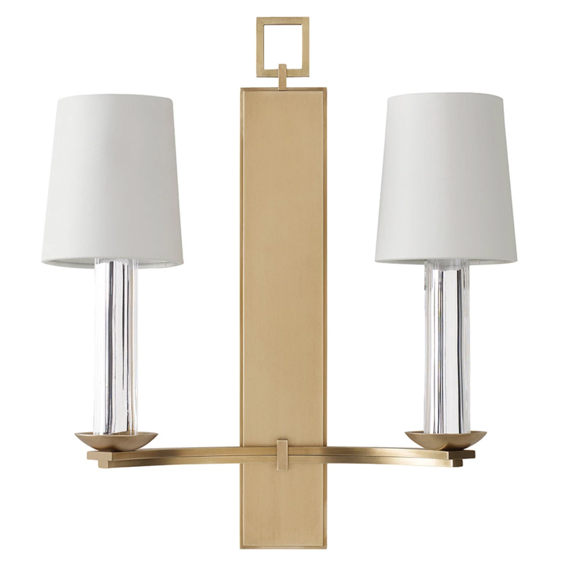 Бра Baker PH401 Trocadero Sconce Thomas Pheasant Белый Латунь Прозрачный Бра Baker PH401 Trocadero Sconce Thomas Pheasant Белый Латунь Прозрачный во Владивостоке | Loft Concept