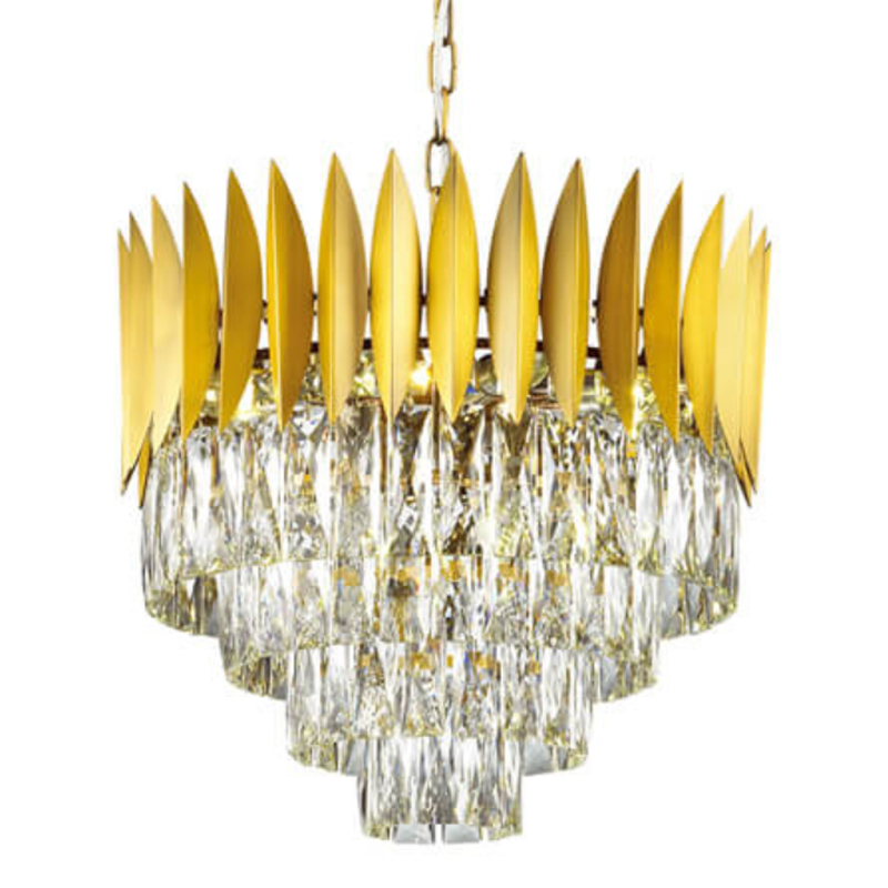 Люстра KEBO KING CHANDELIER four cascades D 45 Латунь Прозрачное Стекло Люстра KEBO KING CHANDELIER four cascades D 45 Латунь Прозрачное Стекло во Владивостоке | Loft Concept