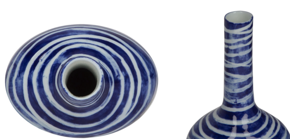 Ваза blue & white ornament Striped Bottle Ваза blue & white ornament Striped Bottle - Loft-Concept во Владивостоке