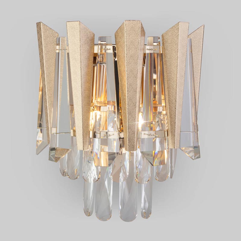 Бра Crystal Edge Sconce Прозрачный (Transparent) Золотой Бра Crystal Edge Sconce Прозрачный (Transparent) Золотой во Владивостоке | Loft Concept