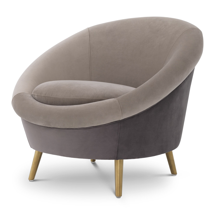 Кресло Eichholtz Chair Giulia Серый Латунь Кресло Eichholtz Chair Giulia Серый Латунь во Владивостоке | Loft Concept