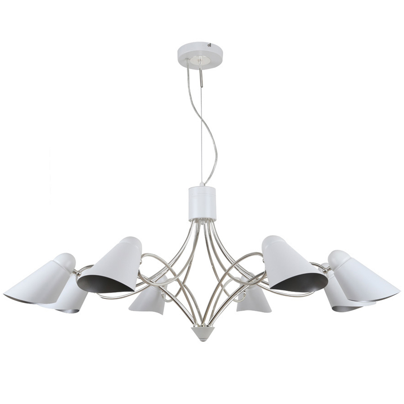 Люстра Silvi Chandelier Белый Серебряный Люстра Silvi Chandelier Белый Серебряный во Владивостоке | Loft Concept