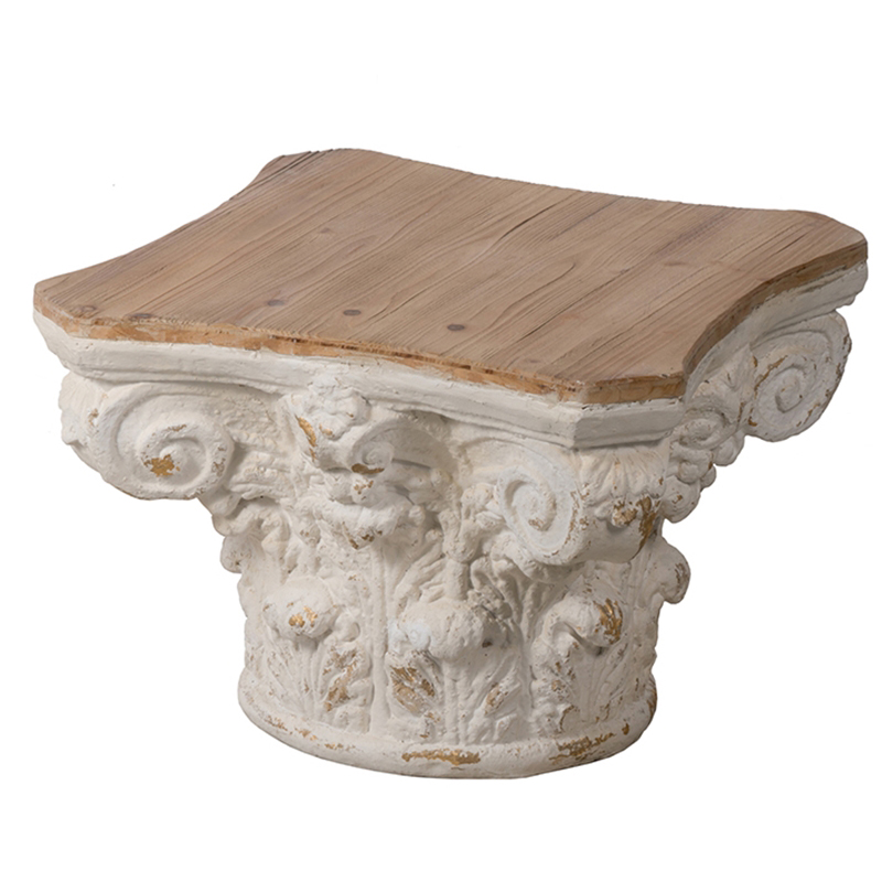 Приставной стол Ancient Roman Column Side Table Белый Приставной стол Ancient Roman Column Side Table Белый во Владивостоке | Loft Concept