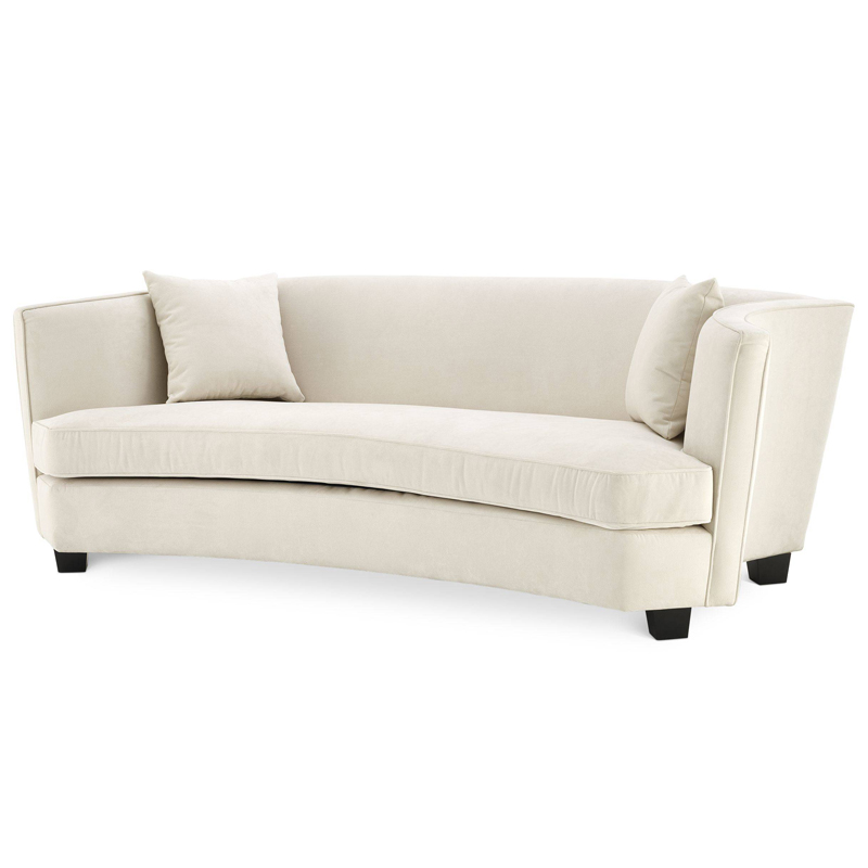Диван Eichholtz Sofa Jiulietta 3 ivory ( слоновая кость ) Черный Диван Eichholtz Sofa Jiulietta 3 ivory ( слоновая кость ) Черный во Владивостоке | Loft Concept