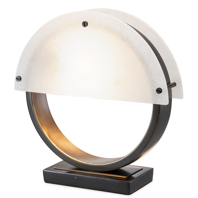 Настольная лампа Eichholtz Table Lamp Essence Темная бронза Белый Настольная лампа Eichholtz Table Lamp Essence Темная бронза Белый во Владивостоке | Loft Concept