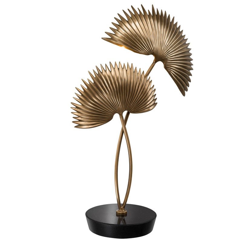 Настольная лампа Eichholtz Table Lamp Hacienda Винтажная латунь Черный Настольная лампа Eichholtz Table Lamp Hacienda Винтажная латунь Черный во Владивостоке | Loft Concept