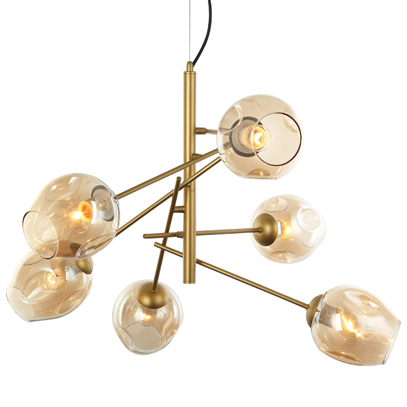 Люстра Branching Bubble Chandelier Vertical Gold Золотой Янтарь (Amber) Люстра Branching Bubble Chandelier Vertical Gold Золотой Янтарь (Amber) во Владивостоке | Loft Concept