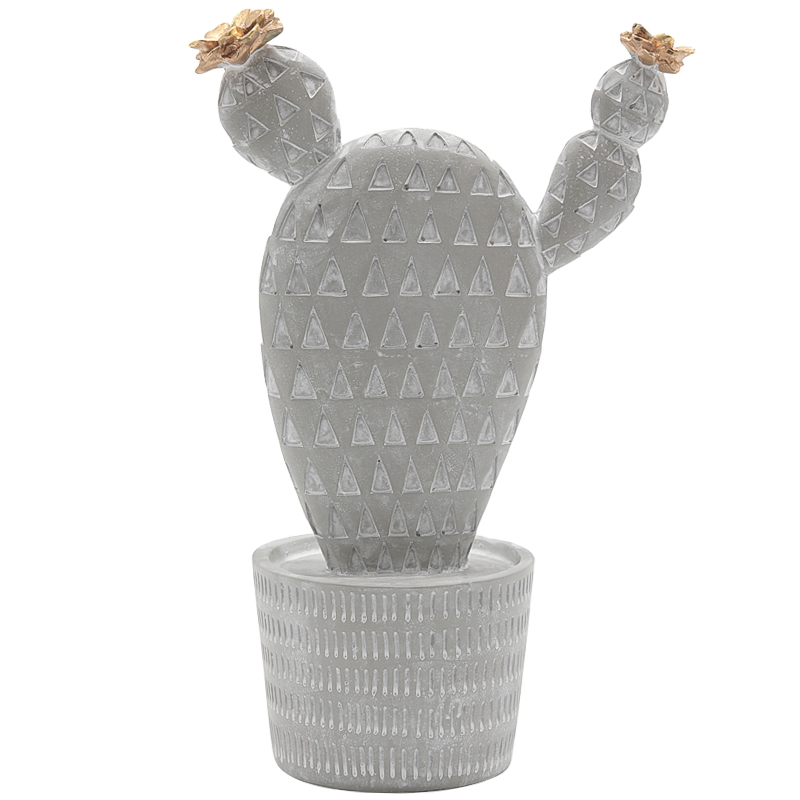 Статуэтка Gray Cactus Серый Золотой Статуэтка Gray Cactus Серый Золотой во Владивостоке | Loft Concept