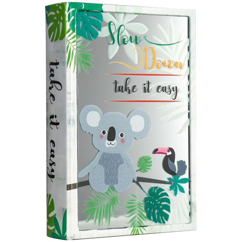 Шкатулка-книга Koala and Toucan Mirror Book Box Мульти Белый Зеленый Шкатулка-книга Koala and Toucan Mirror Book Box Мульти Белый Зеленый во Владивостоке | Loft Concept