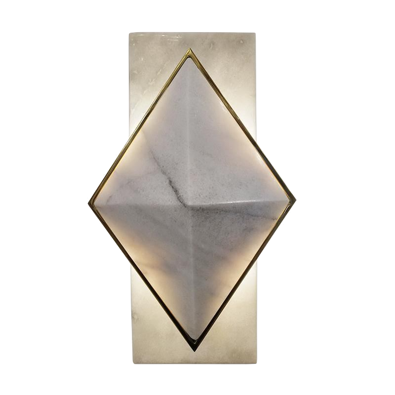 Бра Marble Diamond WALL LAMP Латунь Серый Бра Marble Diamond WALL LAMP Латунь Серый во Владивостоке | Loft Concept