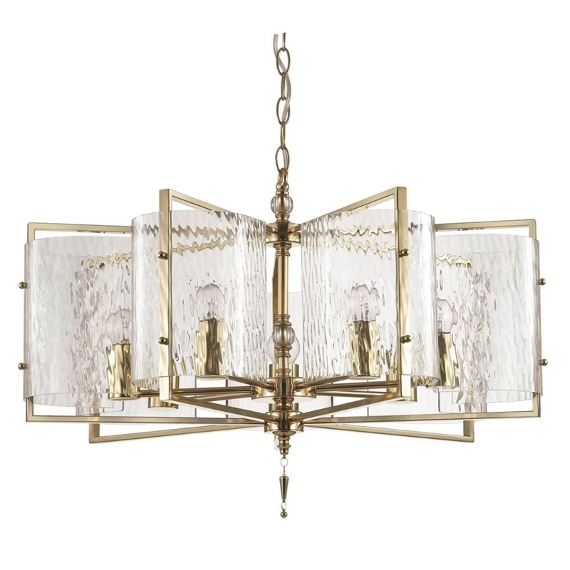 Люстра Karissa Gold Chandelier 65 Глянцевое золото Прозрачный (Transparent) во Владивостоке | Loft Concept 