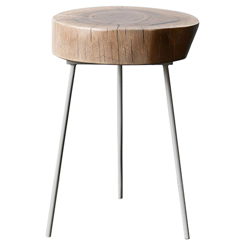 Приставной стол Cantu Industrial Metal Rust Side Table Светлый дуб Черный Приставной стол Cantu Industrial Metal Rust Side Table Светлый дуб Черный во Владивостоке | Loft Concept