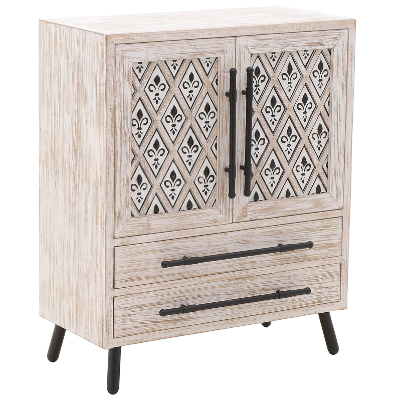 Комод Jerrick Provence Chest of Drawers Черный Бежево-серый Комод Jerrick Provence Chest of Drawers Черный Бежево-серый во Владивостоке | Loft Concept