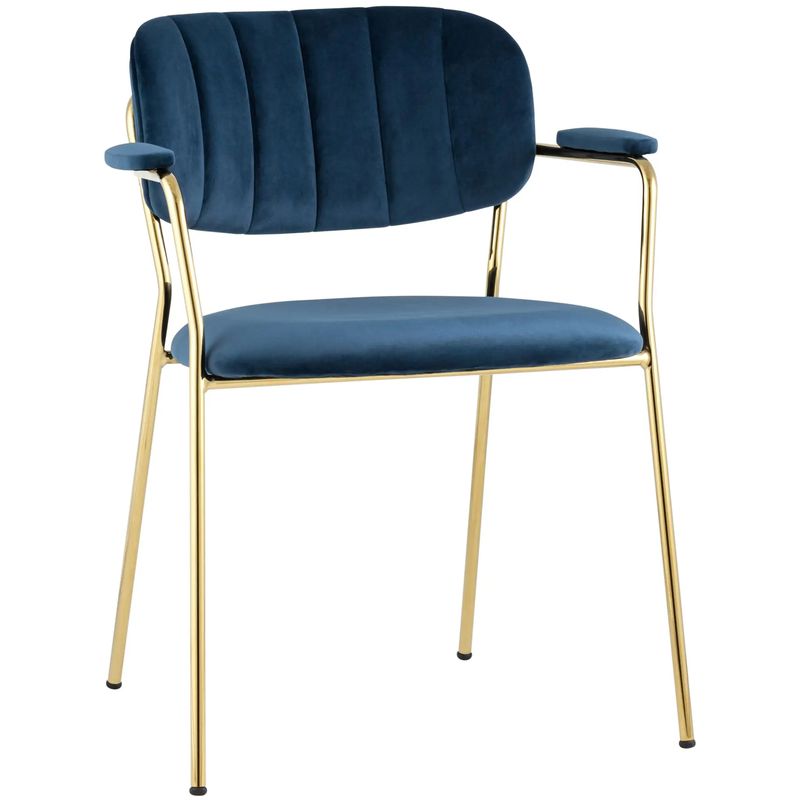 Стул Singer Chair Золотой Металл Синий Велюр Синий Золотой Стул Singer Chair Золотой Металл Синий Велюр Синий Золотой во Владивостоке | Loft Concept