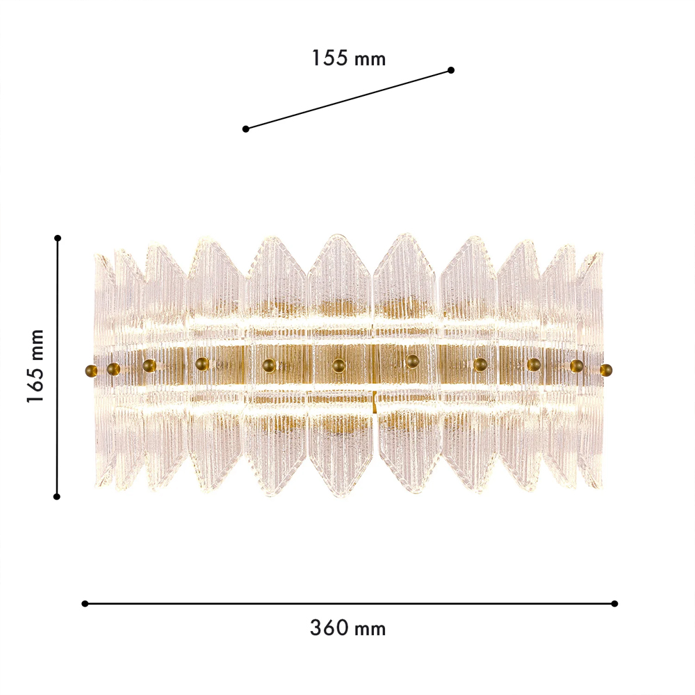 Бра с декоративными элементами в виде лепестков Round Light Flashing во Владивостоке