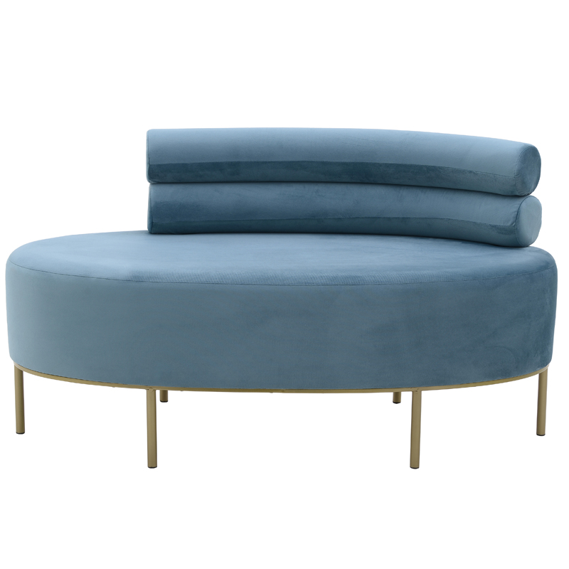 Кушетка Fening Lounge Blue Светло-синий Золотой во Владивостоке | Loft Concept 