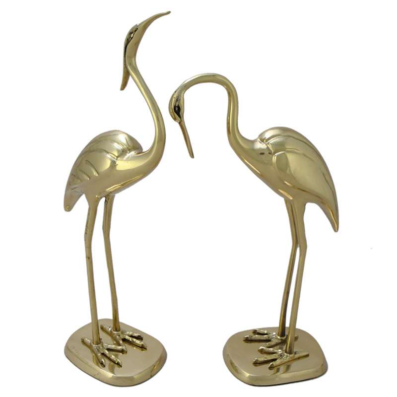 Статуэтка бронзовая пара Журавли Bronze Birds Золотой Статуэтка бронзовая пара Журавли Bronze Birds Золотой во Владивостоке | Loft Concept
