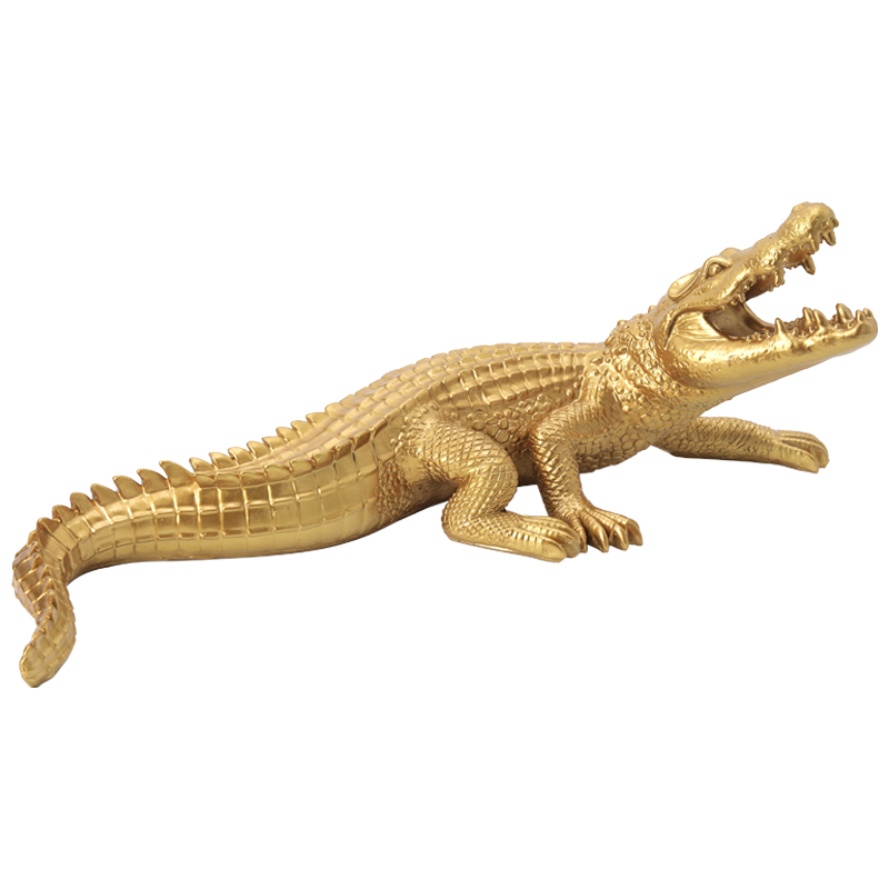 Статуэтка Crocodile Gold Золотой Статуэтка Crocodile Gold Золотой во Владивостоке | Loft Concept