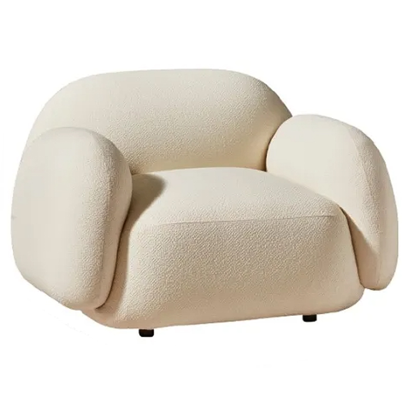 Мягкое кресло для гостиной La Lume Boucle Armchair Бежевый Мягкое кресло для гостиной La Lume Boucle Armchair Бежевый во Владивостоке | Loft Concept