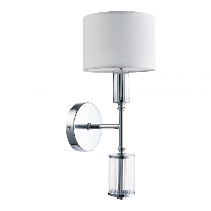 Бра Laurent Sconce white Хром Белый Прозрачный во Владивостоке | Loft Concept 