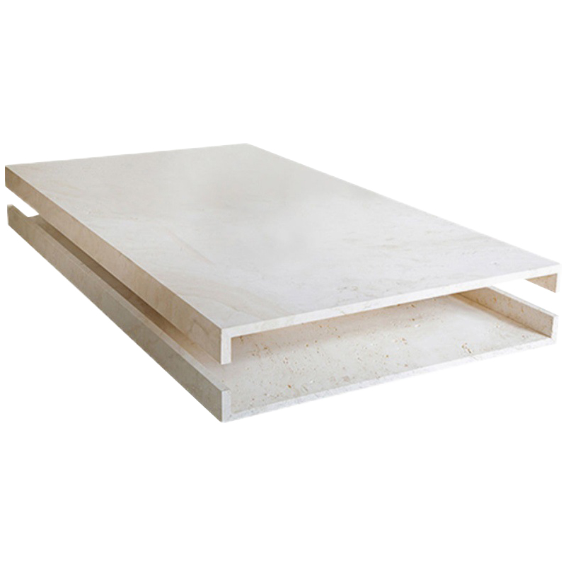 Кофейный стол Allen Travertine Coffee Table Бежевый Кофейный стол Allen Travertine Coffee Table Бежевый во Владивостоке | Loft Concept